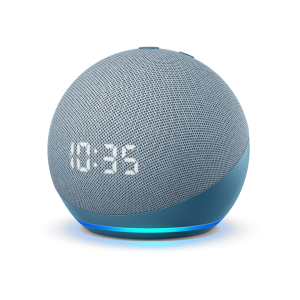 Amazon – Echo Dot (4th Gen) Smart speaker with clock and Alexa – Twilight Blue